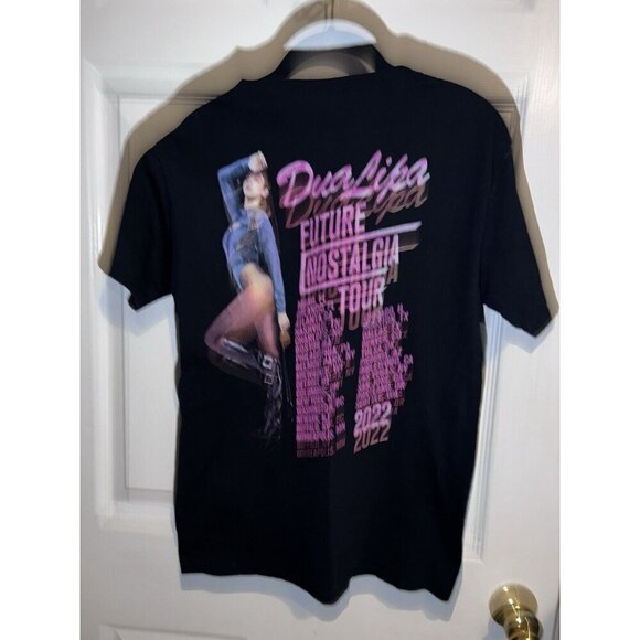 2022 DUA LIPA Future Nostalgia Tour Black T-Shirt Large Pop Music Concert - Picture 7 of 8